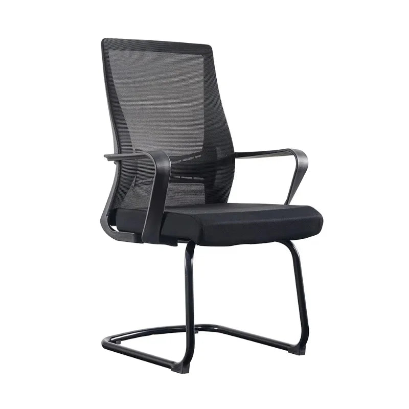 Bürostuhl mit hoher Rückenlehne und Netzbezug – Ergonomischer Drehstuhl mit Wippfunktion und verstellbaren Armlehnen