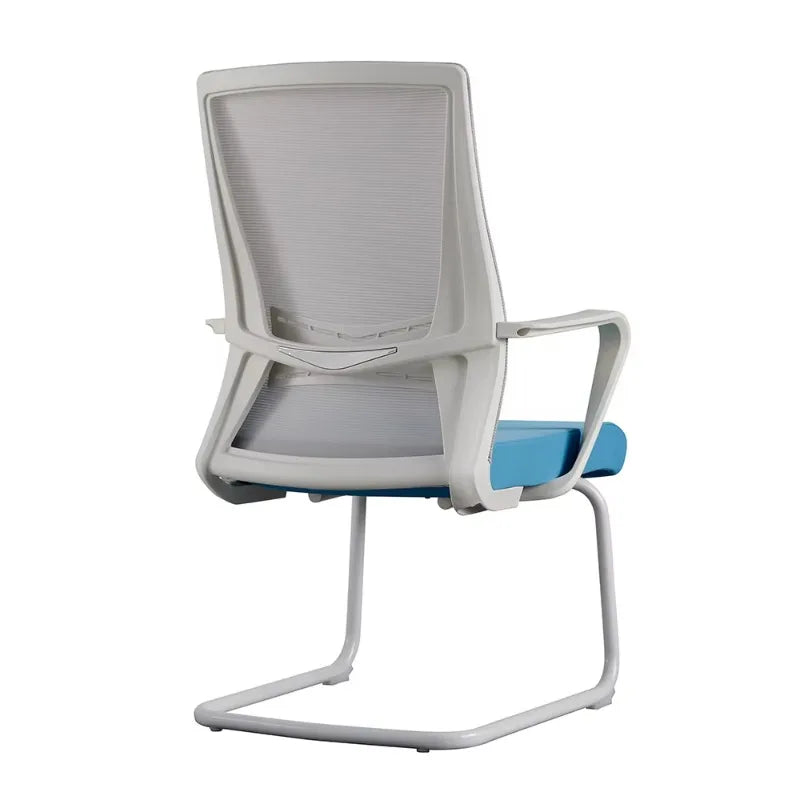 Bürostuhl mit hoher Rückenlehne und Netzbezug – Ergonomischer Drehstuhl mit Wippfunktion und verstellbaren Armlehnen
