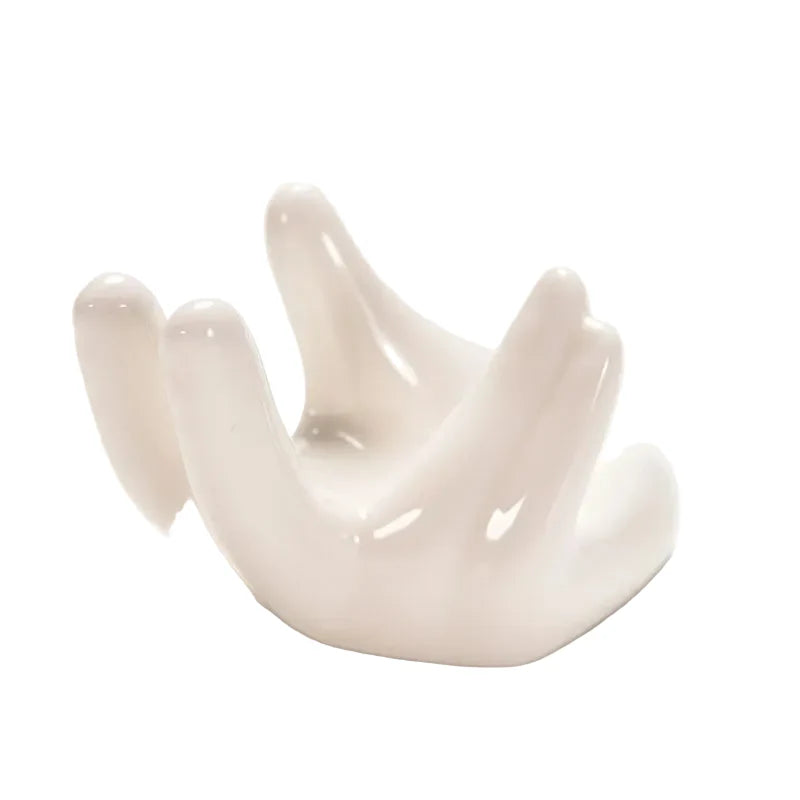 Porzellan-Dekovase für Luftpflanzen – Weißer Tillandsia-Halter für Schreibtisch, Wohnzimmer oder Garten