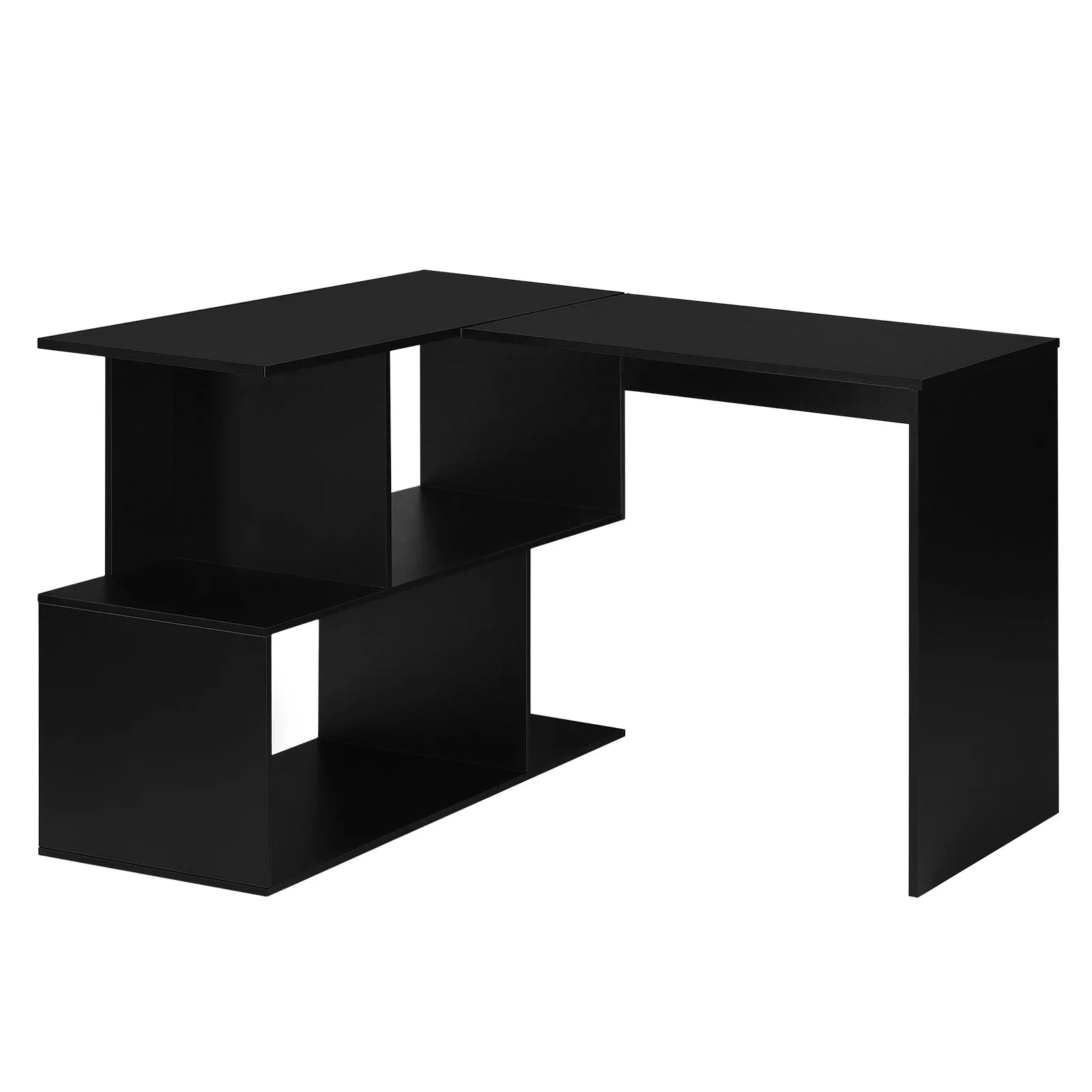 Schreibtisch aus Holz mit Ablagefächern – Computertisch für Büro, Homeoffice und Studium