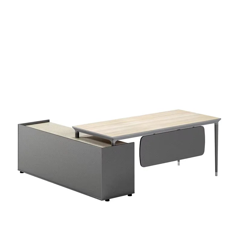 L-förmiger Schreibtisch aus Holzwerkstoff – Moderner Eckschreibtisch für Büro und Homeoffice