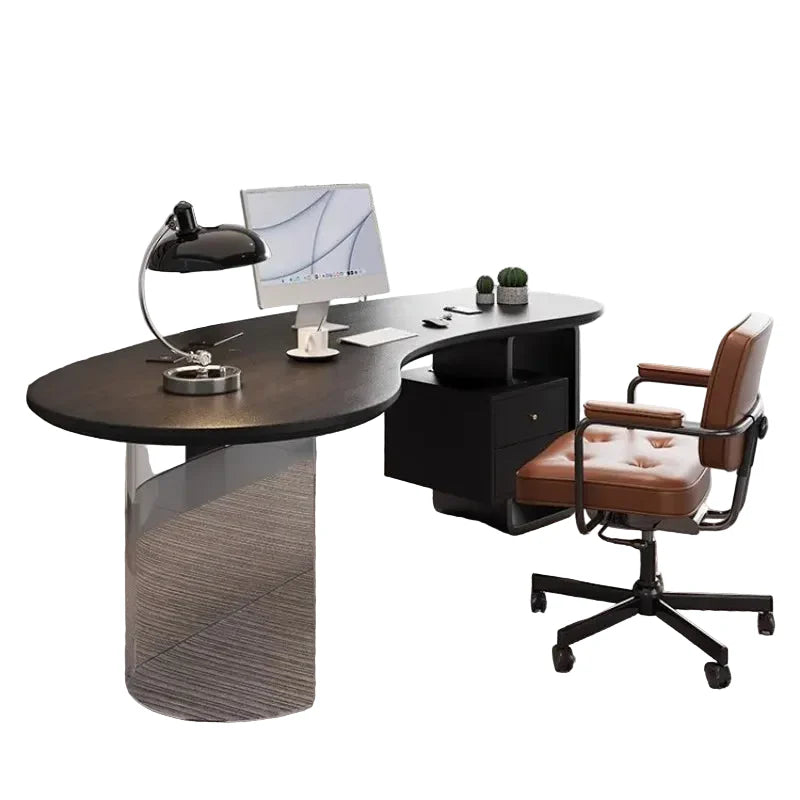Großer Schreibtisch aus Holz mit Schublade – Arbeitstisch für Büro und Homeoffice