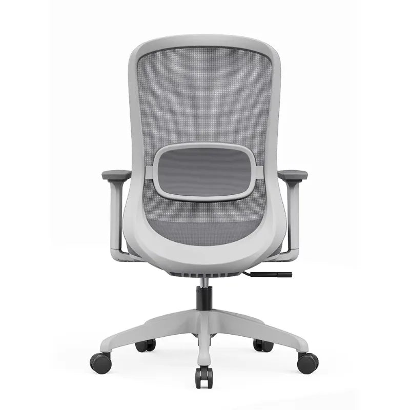 Ergonomischer Bürostuhl mit Netzbezug – Drehstuhl mit verstellbaren Armlehnen und Wippfunktion