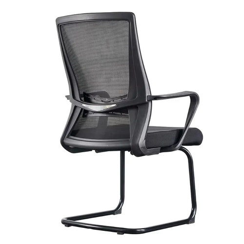 Bürostuhl mit hoher Rückenlehne und Netzbezug – Ergonomischer Drehstuhl mit Wippfunktion und verstellbaren Armlehnen