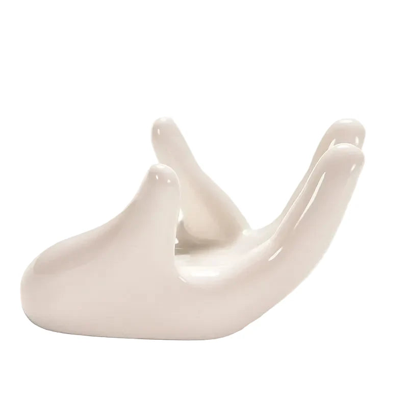 Porzellan-Dekovase für Luftpflanzen – Weißer Tillandsia-Halter für Schreibtisch, Wohnzimmer oder Garten