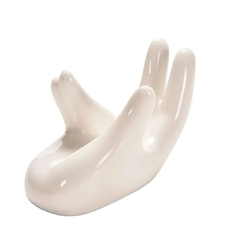 Porzellan-Dekovase für Luftpflanzen – Weißer Tillandsia-Halter für Schreibtisch, Wohnzimmer oder Garten