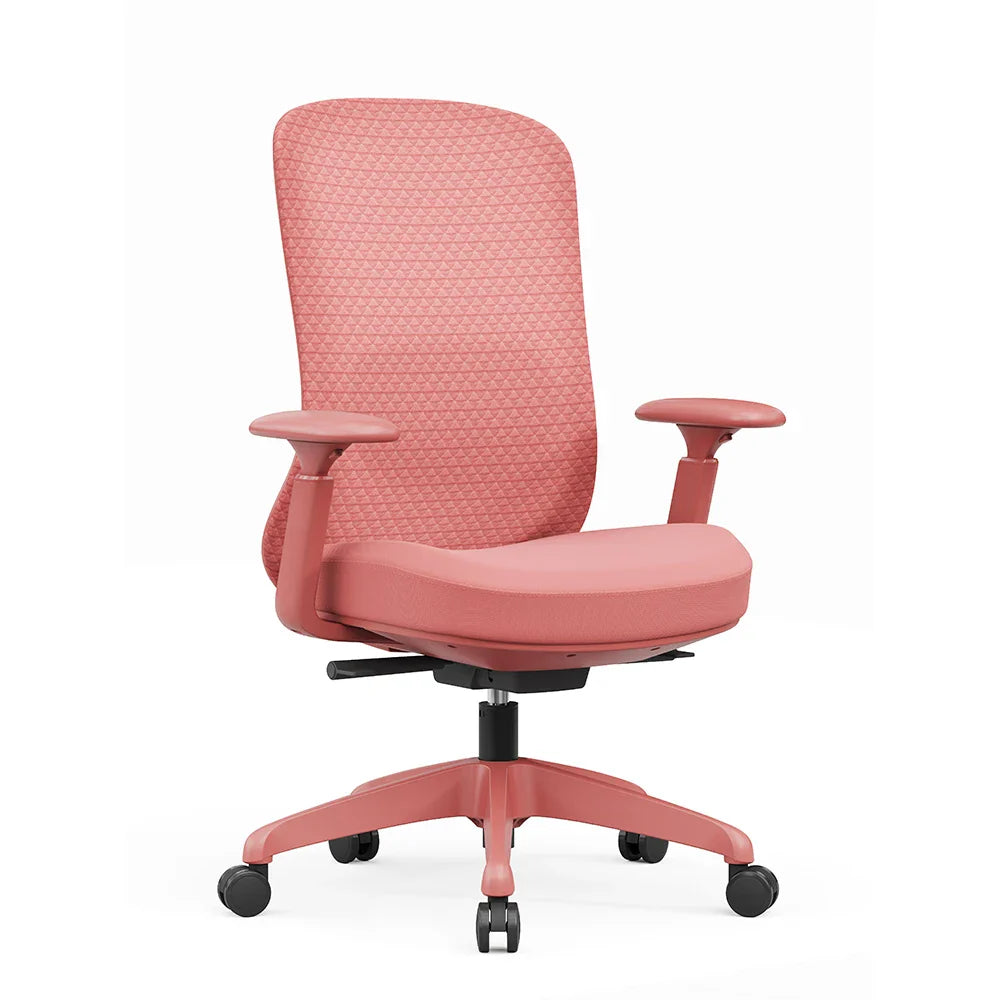 Ergonomischer Bürostuhl mit Netzbezug – Drehstuhl mit verstellbaren Armlehnen und Wippfunktion