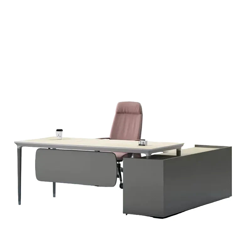 L-förmiger Schreibtisch aus Holzwerkstoff – Moderner Eckschreibtisch für Büro und Homeoffice