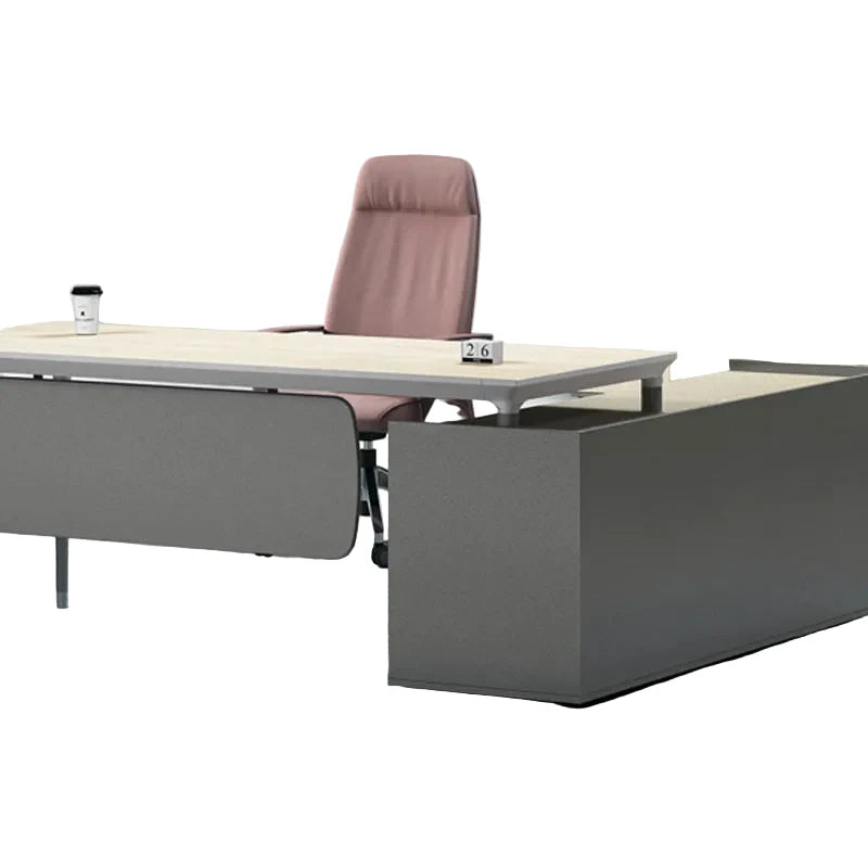 L-förmiger Schreibtisch aus Holzwerkstoff – Moderner Eckschreibtisch für Büro und Homeoffice