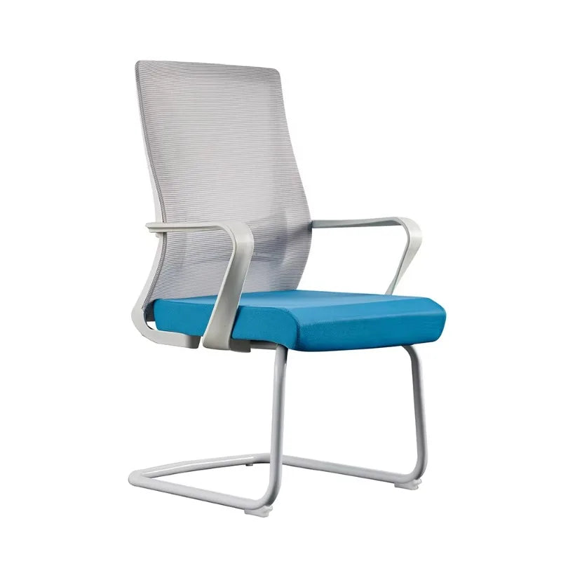 Bürostuhl mit hoher Rückenlehne und Netzbezug – Ergonomischer Drehstuhl mit Wippfunktion und verstellbaren Armlehnen