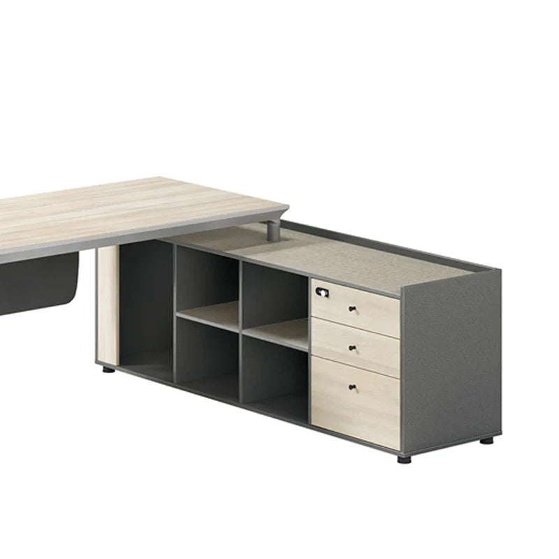 L-förmiger Schreibtisch aus Holzwerkstoff – Moderner Eckschreibtisch für Büro und Homeoffice